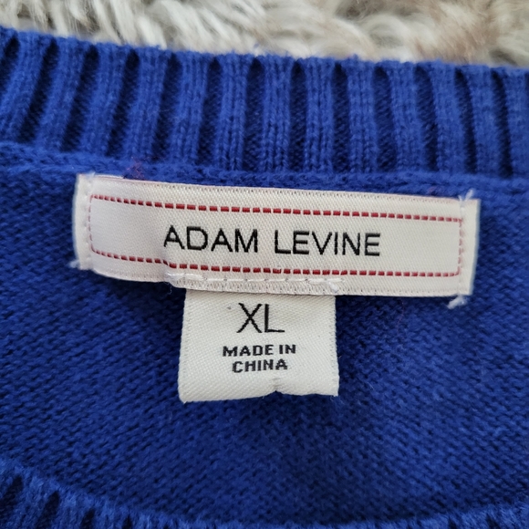 Adam Levine Gnarly Knit Varsity Sweater Blue Size XL - Picture 3 of 6
